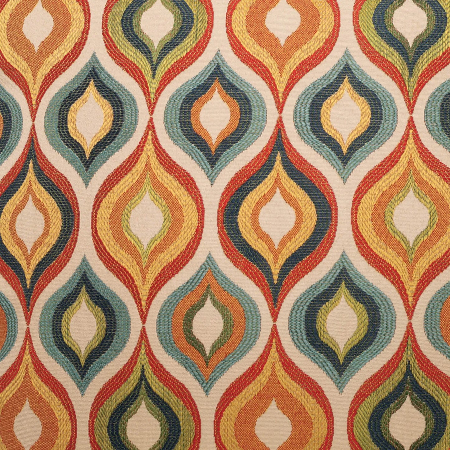 002 SI-2381135 | Closeup | Flicker Pillow by DV Kap Home in orange. Made from 100% polyester in a eclectic & global style.