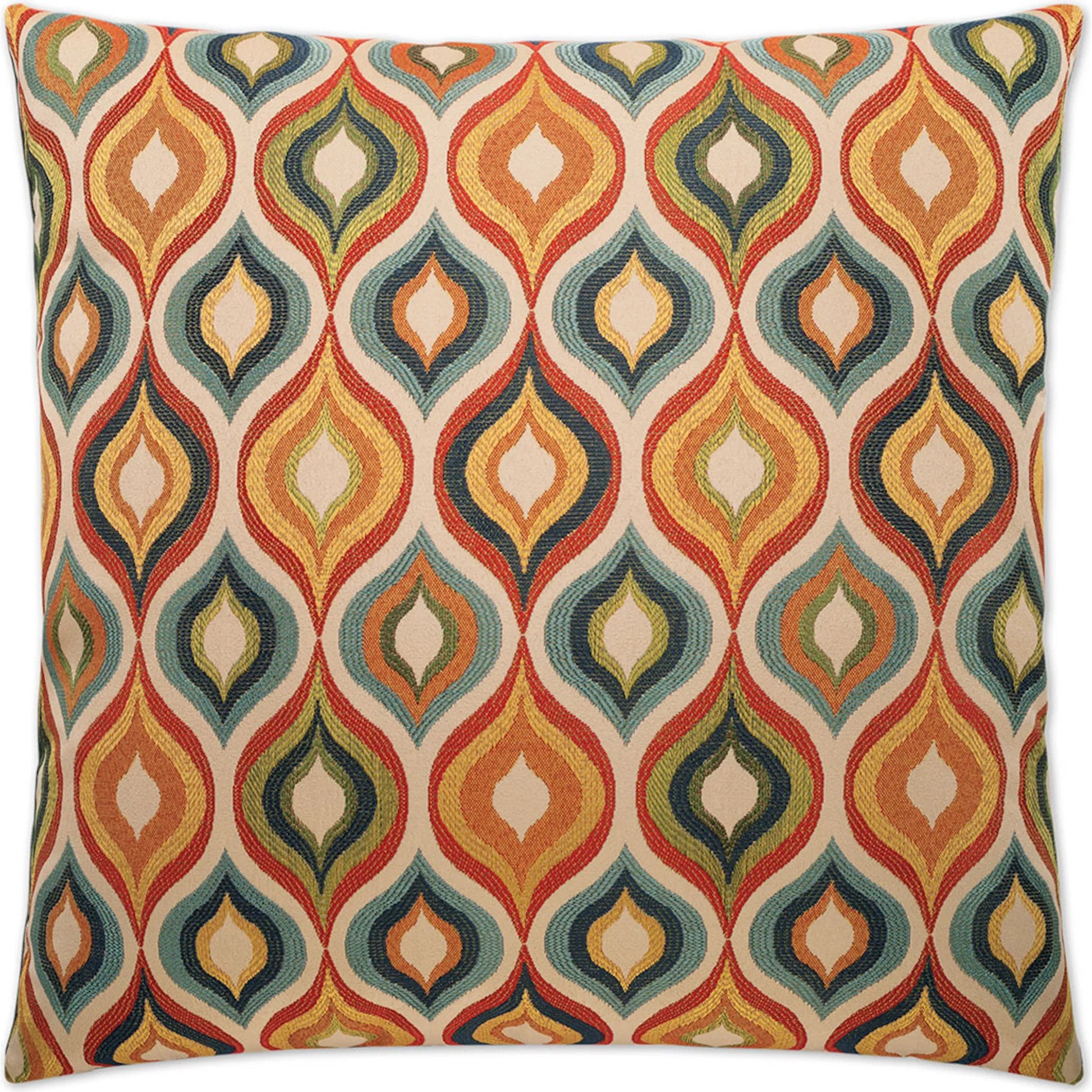 Flicker Pillow by DV Kap Home in orange. Made from 100% polyester in a eclectic & global style.