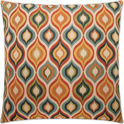 Flicker Pillow by DV Kap Home in orange. Made from 100% polyester in a eclectic & global style.