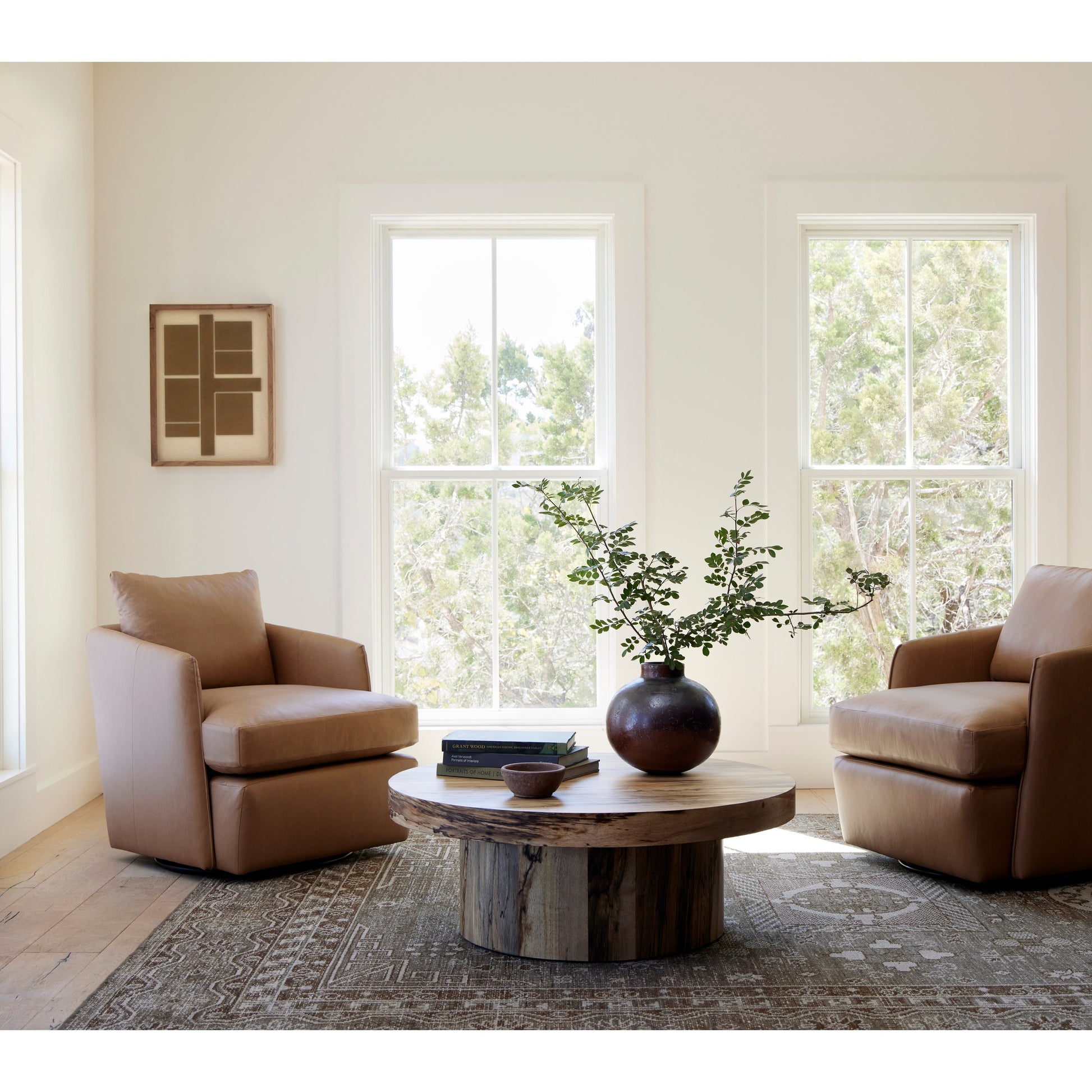 Whittaker Swivel Chair by Four Hands. Made from unique in a modern style.