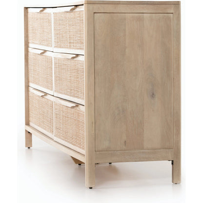 Sydney 6 Drawer Dresser by Four Hands. Made from unique in a coastal style.