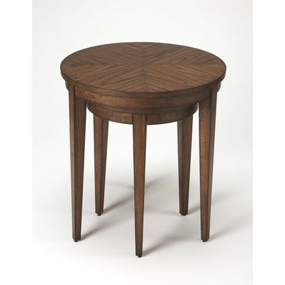 Nest of Tables by Butler Specialty Company in dark brown and cocoa. Made from acacia wood solids, acacia veneers in a modern style.