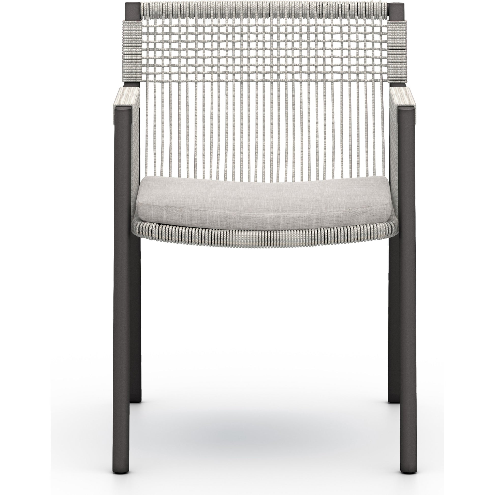 Shuman Outdoor Dining Chair by Four Hands. Made from 100% olefin, aluminum, 100% polypropylene in a modern style.