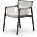 Shuman Outdoor Dining Chair by Four Hands. Made from 100% olefin, aluminum, 100% polypropylene in a modern style.