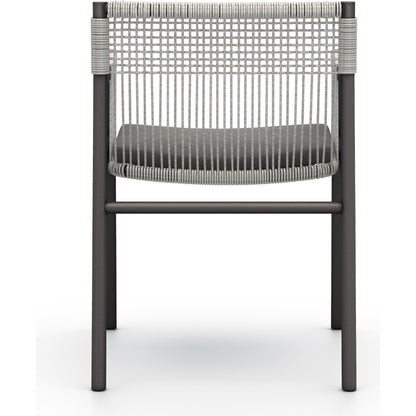 Shuman Outdoor Dining Chair by Four Hands. Made from 100% olefin, aluminum, 100% polypropylene in a modern style.