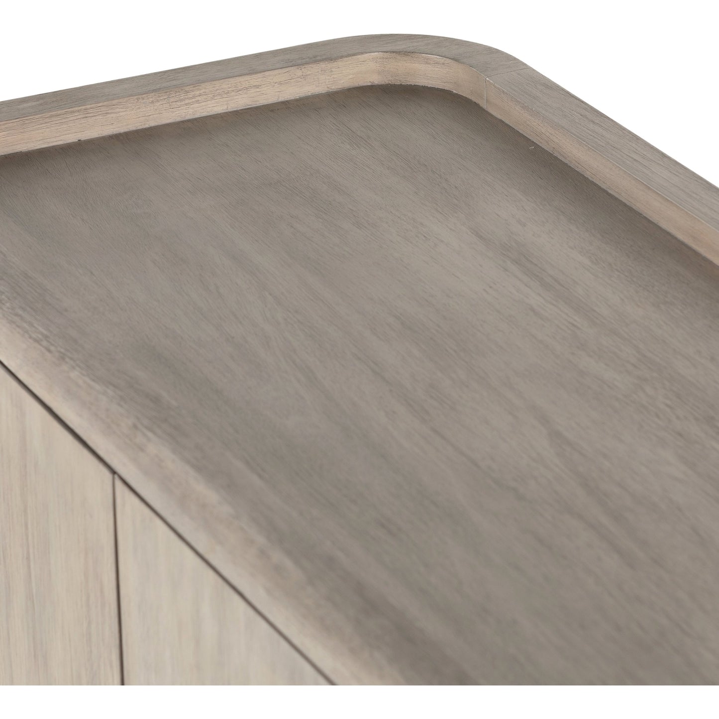 009 SI-1798838 | Closeup | Arlo Sideboard by Four Hands in ash grey, black arlo and ash grey. Made from solid mahogany in a modern style.