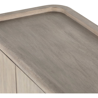 Arlo Sideboard by Four Hands in ash grey, black arlo and ash grey. Made from solid mahogany in a modern style.