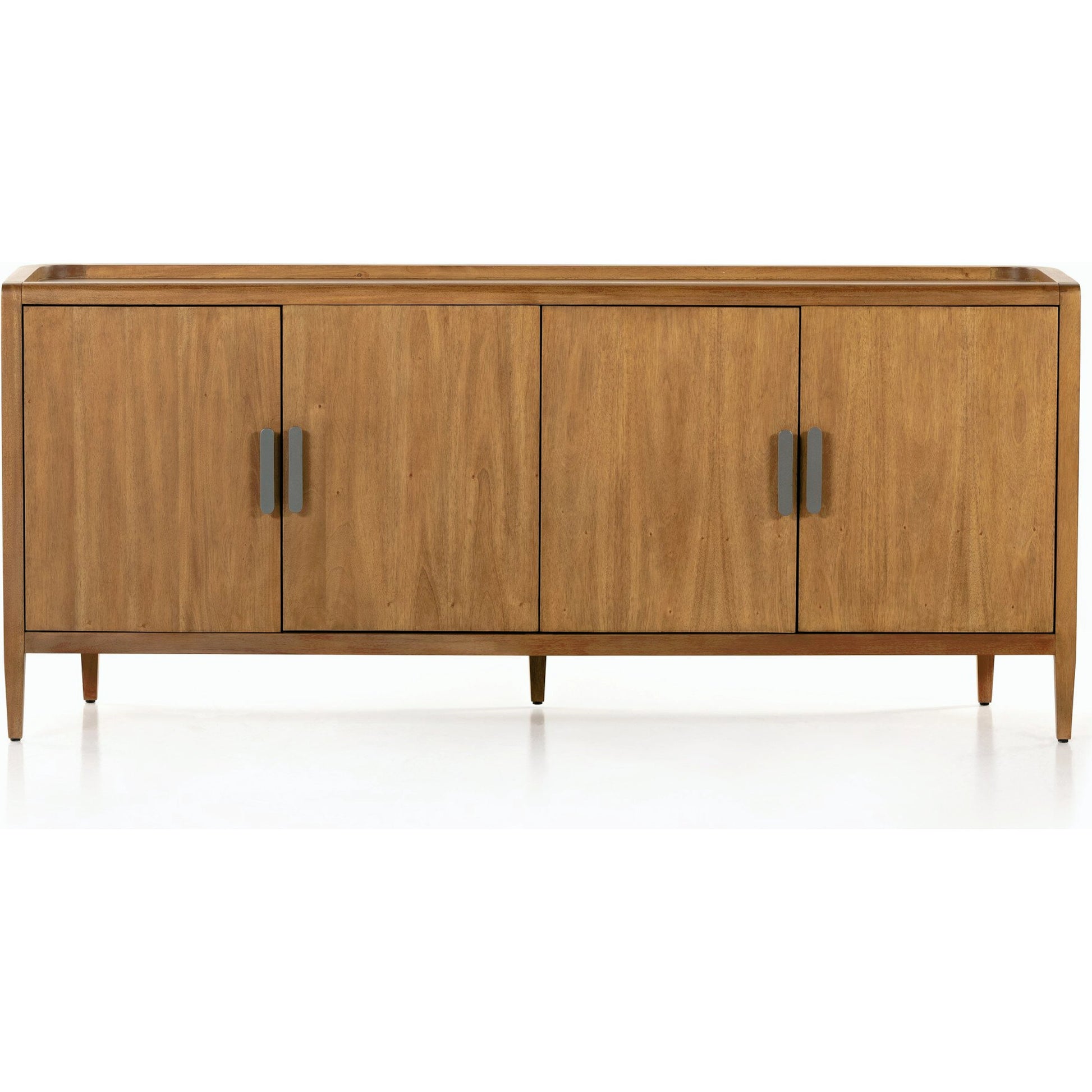 Arlo Sideboard by Four Hands in ash grey, black arlo and ash grey. Made from solid mahogany in a modern style.
