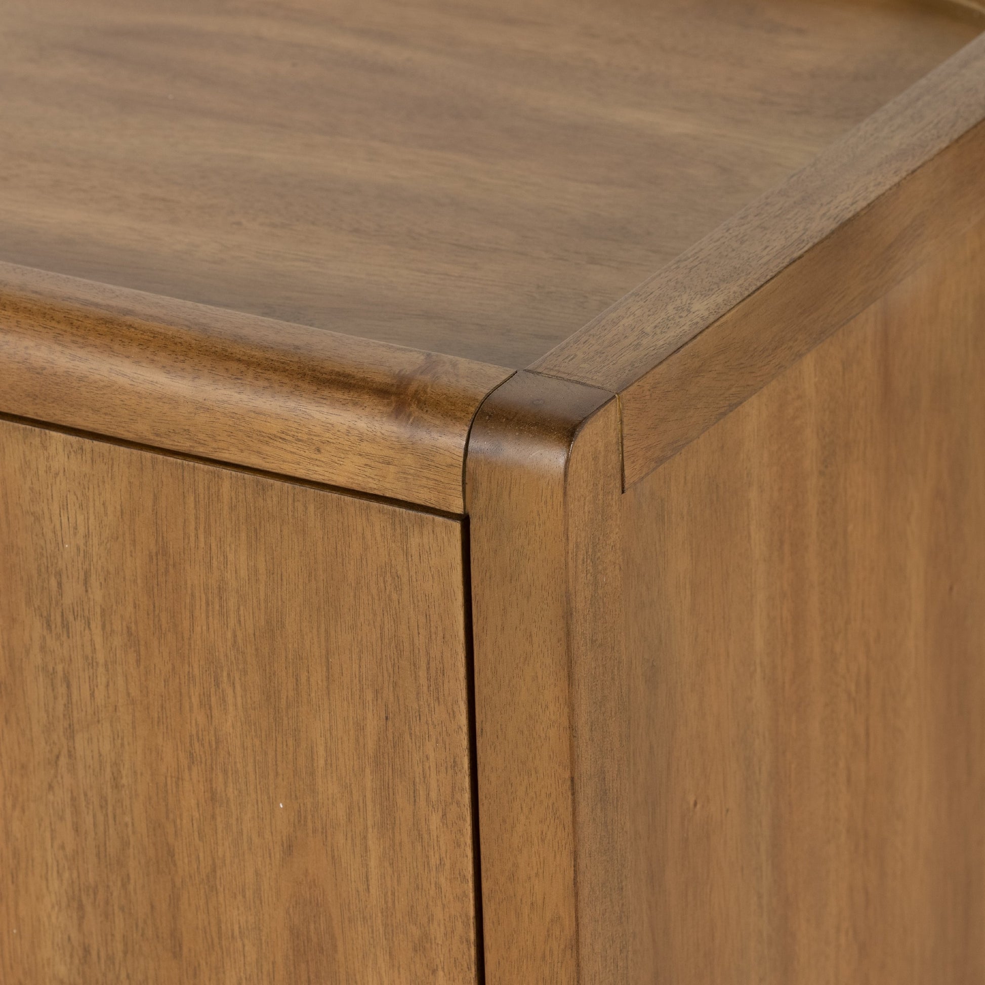 Arlo Sideboard by Four Hands in ash grey, black arlo and ash grey. Made from solid mahogany in a modern style.