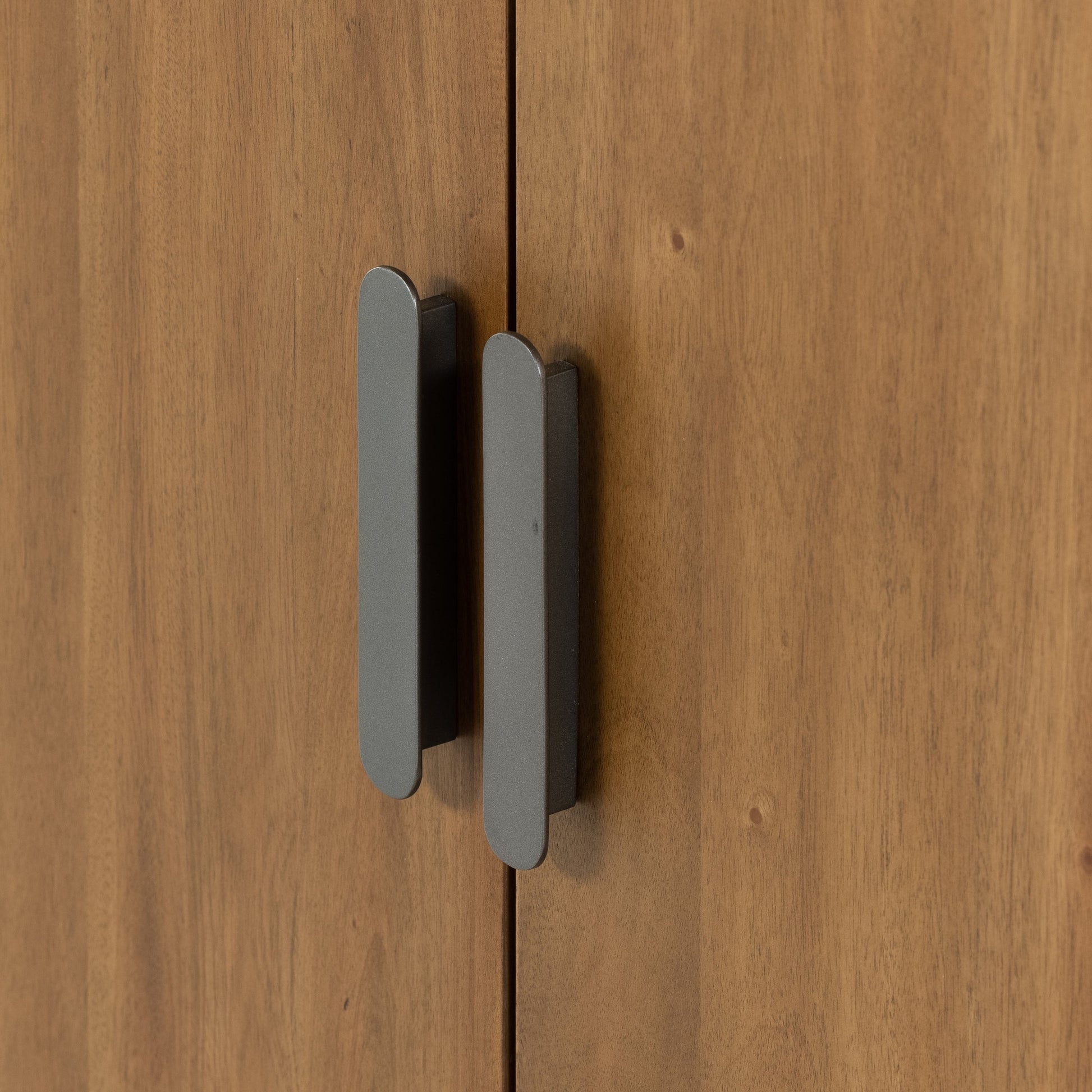 Arlo Sideboard by Four Hands in ash grey, black arlo and ash grey. Made from solid mahogany in a modern style.