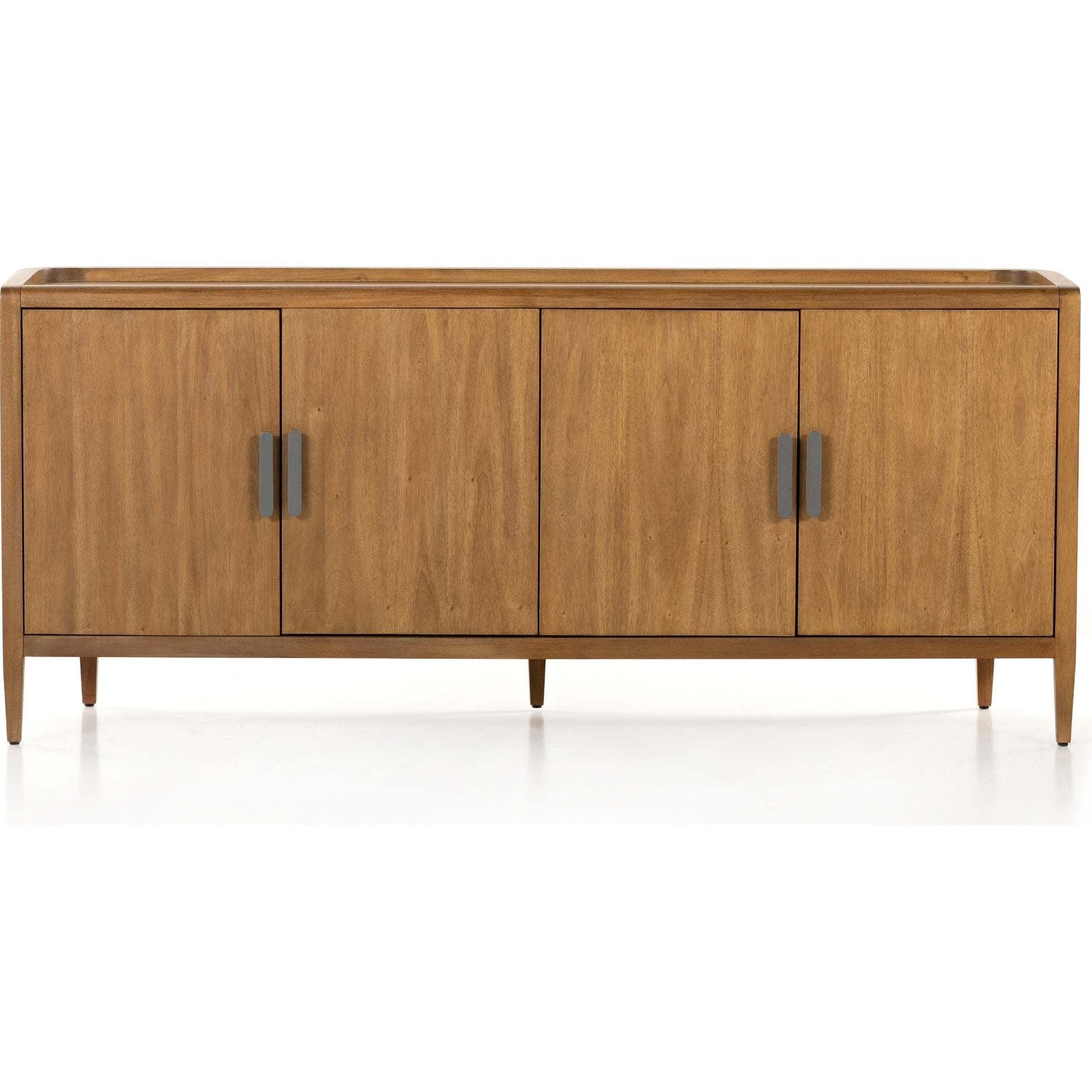 Arlo Sideboard by Four Hands in ash grey, black arlo and ash grey. Made from solid mahogany in a modern style.