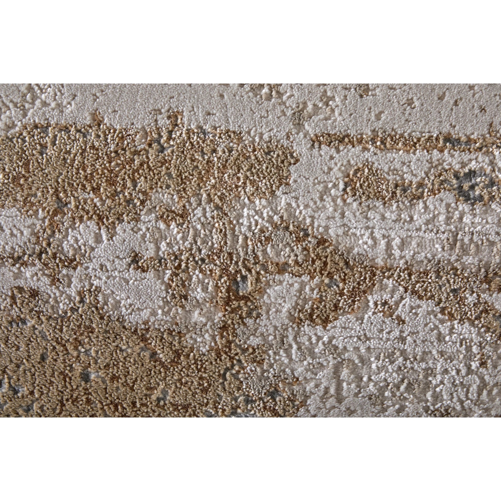 Aura Rug - 3567F by Feizy in ivory, gold, gray. Made from polyester, polypropylene in a unique style.