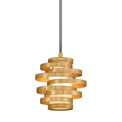 Vertigo Mini Pendant by Corbett. Made from hand crafted iron in a unique style.