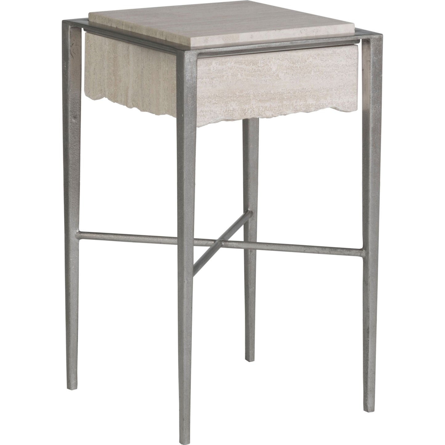 001 SI-1770543 | Primary Silo | Everest Table by Artistica Home in silver leaf. Made from unique in a transitional style.