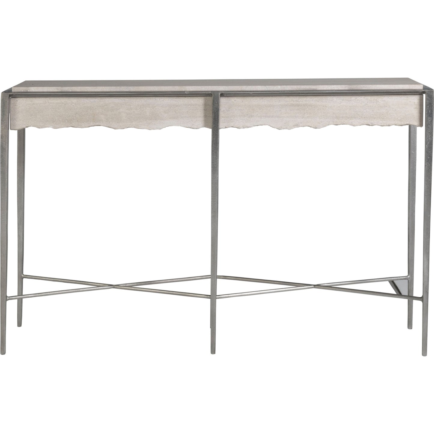002 SI-1823401 | Additional Silo | Everest Console by Artistica Home in silver leaf. Made from unique in a transitional style.