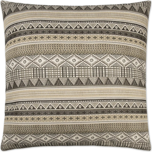 Kamba Pillow by DV Kap Home in brown. Made from 81.4% polyester, 18.6% rayon in a unique style.