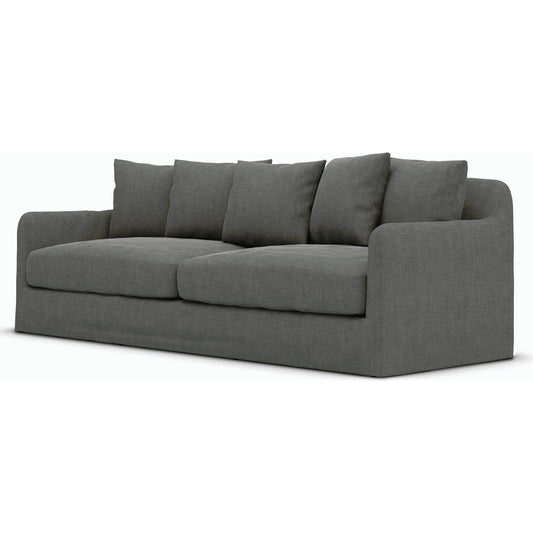 Dade Outdoor Sofa by Four Hands. Made from 100% olefin, aluminum, 91% polyurethane foam pad, 9% polyester fiber batting in a modern style.
