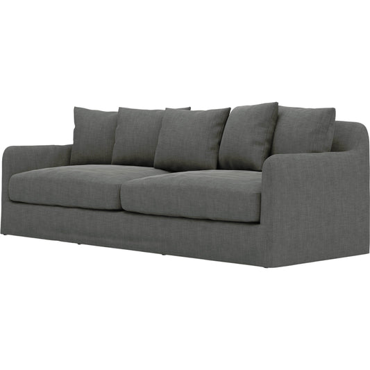 Dade Outdoor Sofa by Four Hands. Made from 100% olefin, aluminum, 91% polyurethane foam pad, 9% polyester fiber batting in a modern style.