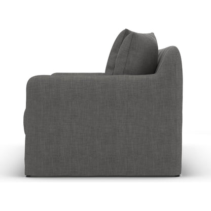 Dade Outdoor Sofa by Four Hands. Made from 100% olefin, aluminum, 91% polyurethane foam pad, 9% polyester fiber batting in a modern style.