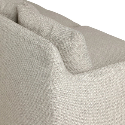 Dade Outdoor Sofa by Four Hands. Made from 100% olefin, aluminum, 91% polyurethane foam pad, 9% polyester fiber batting in a modern style.