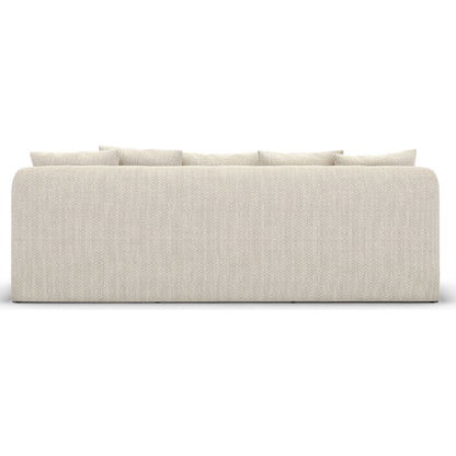 Dade Outdoor Sofa by Four Hands. Made from 100% olefin, aluminum, 91% polyurethane foam pad, 9% polyester fiber batting in a modern style.