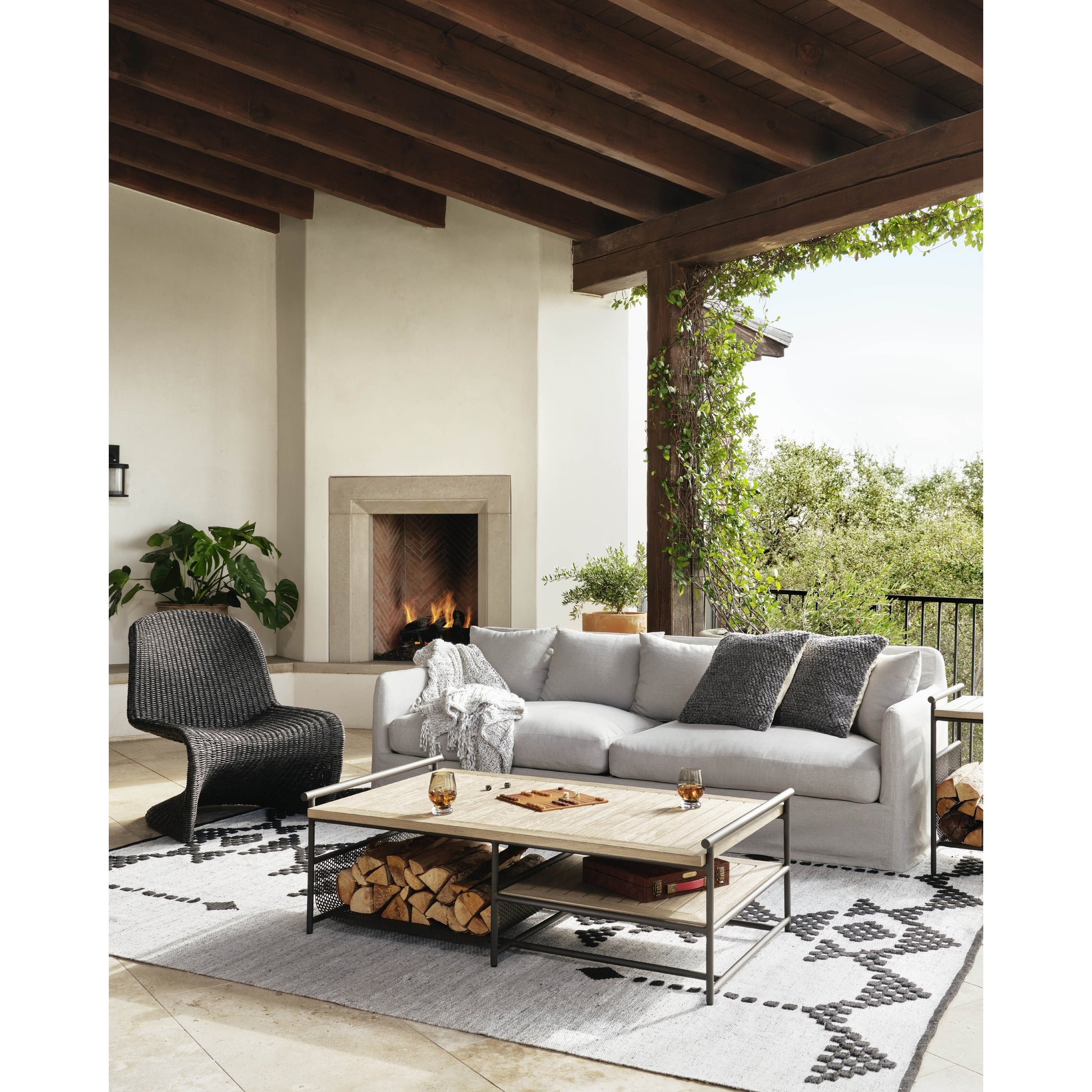 Dade Outdoor Sofa by Four Hands. Made from unique in a modern style.