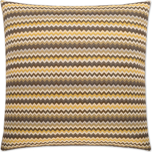 Hiro Pillow by DV Kap Home in brown, yellow. Made from 100% polyester in a unique style.