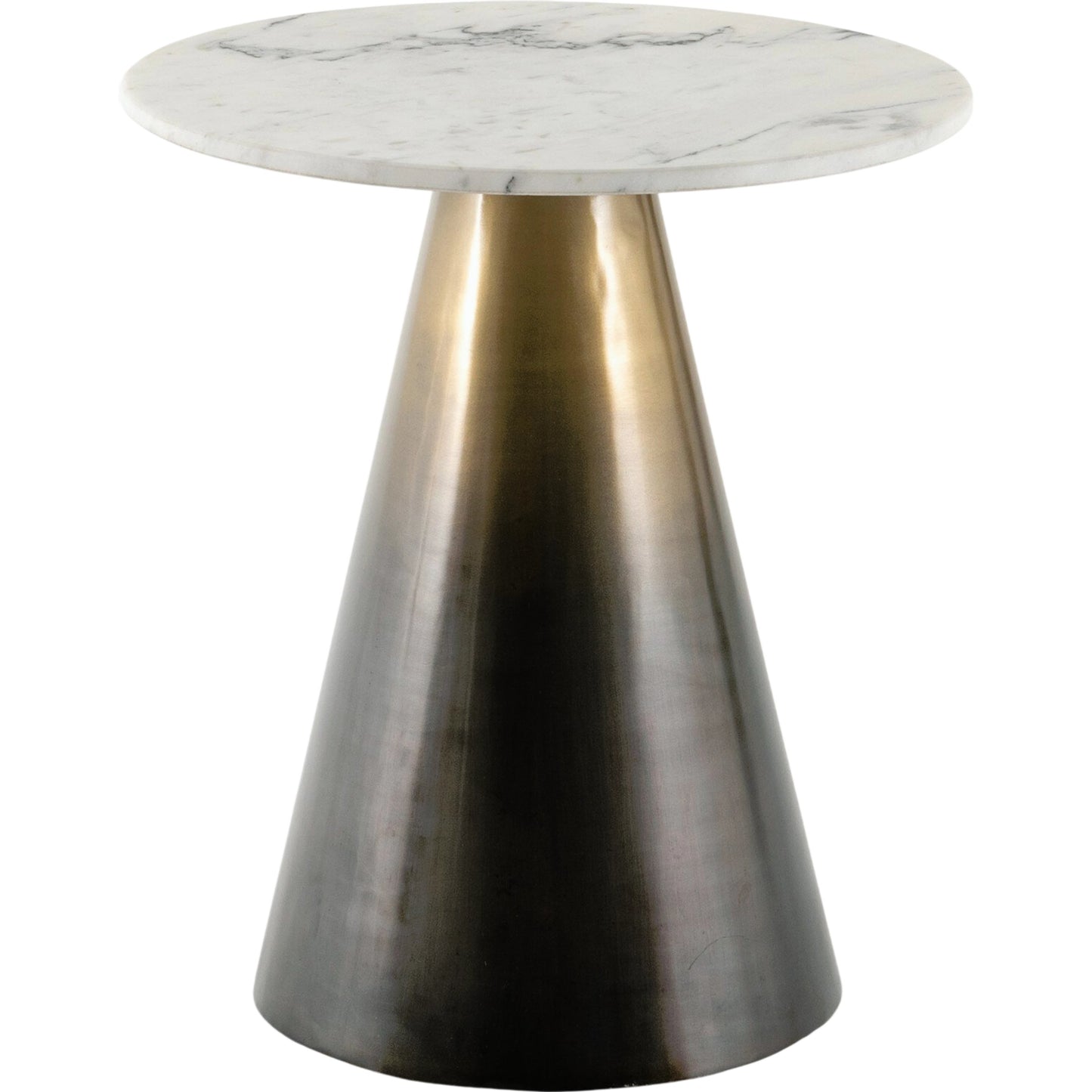 009 SI-1714251 | Primary Silo | Armon End Table by Four Hands in ombre antique brass. Made from solid marble, iron in a eclectic & global style.