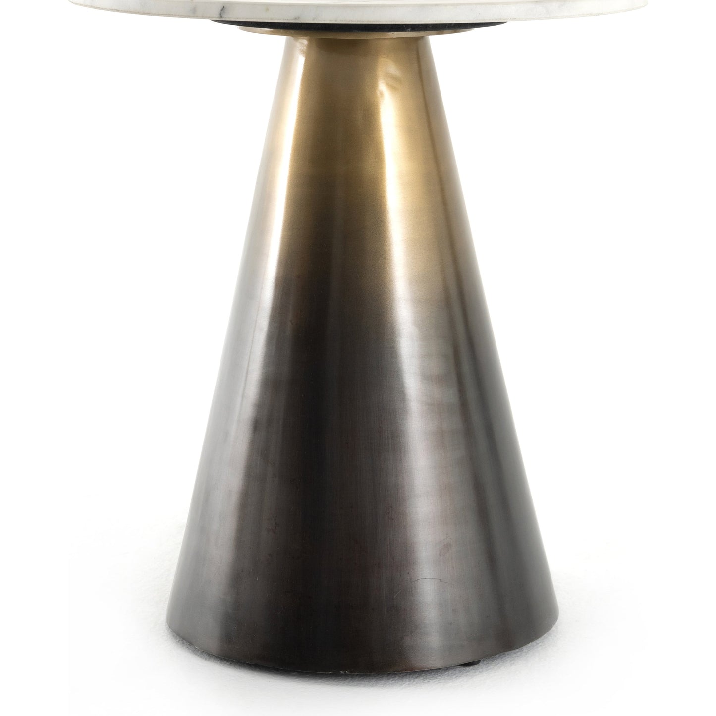 002 SI-1714251 | Additional Silo | Armon End Table by Four Hands in ombre antique brass. Made from solid marble, iron in a eclectic & global style.