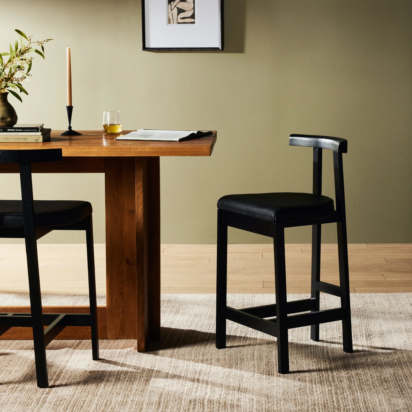 019 SI-1977853 | Lifestyle | Tex Counter Stool by Four Hands. Made from unique in a modern style.