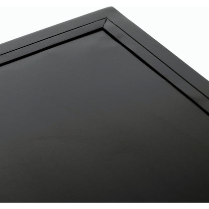 Belmont Large Storage Nightstand by Four Hands in black, weathered bronze and black. Made from iron in a modern style.
