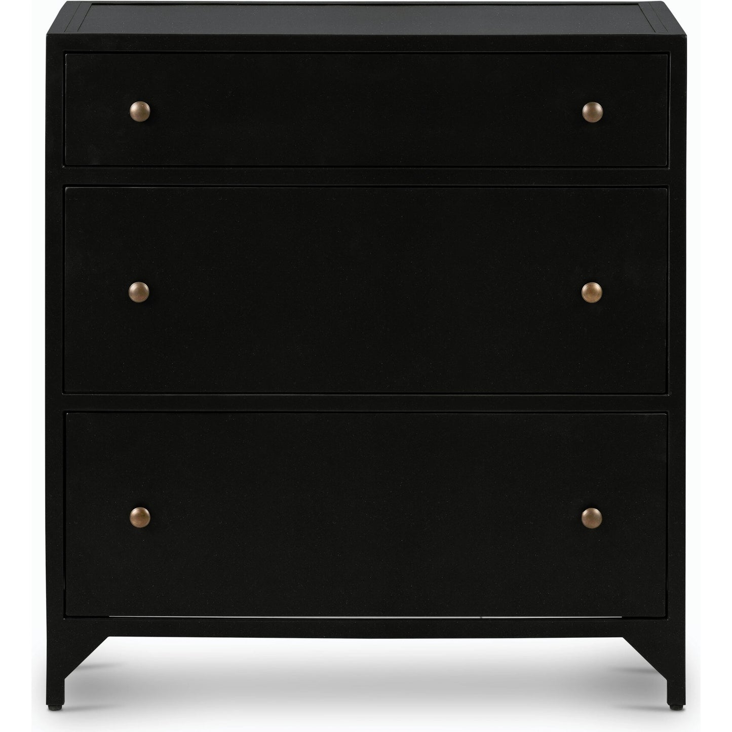 002 SI-2158064 | Additional Silo | Belmont Large Storage Nightstand by Four Hands in black, weathered bronze and black. Made from iron in a modern style.