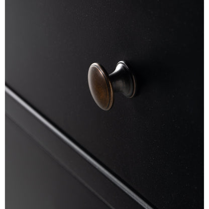 Belmont Storage Nightstand by Four Hands in black. Made from iron in a modern style.