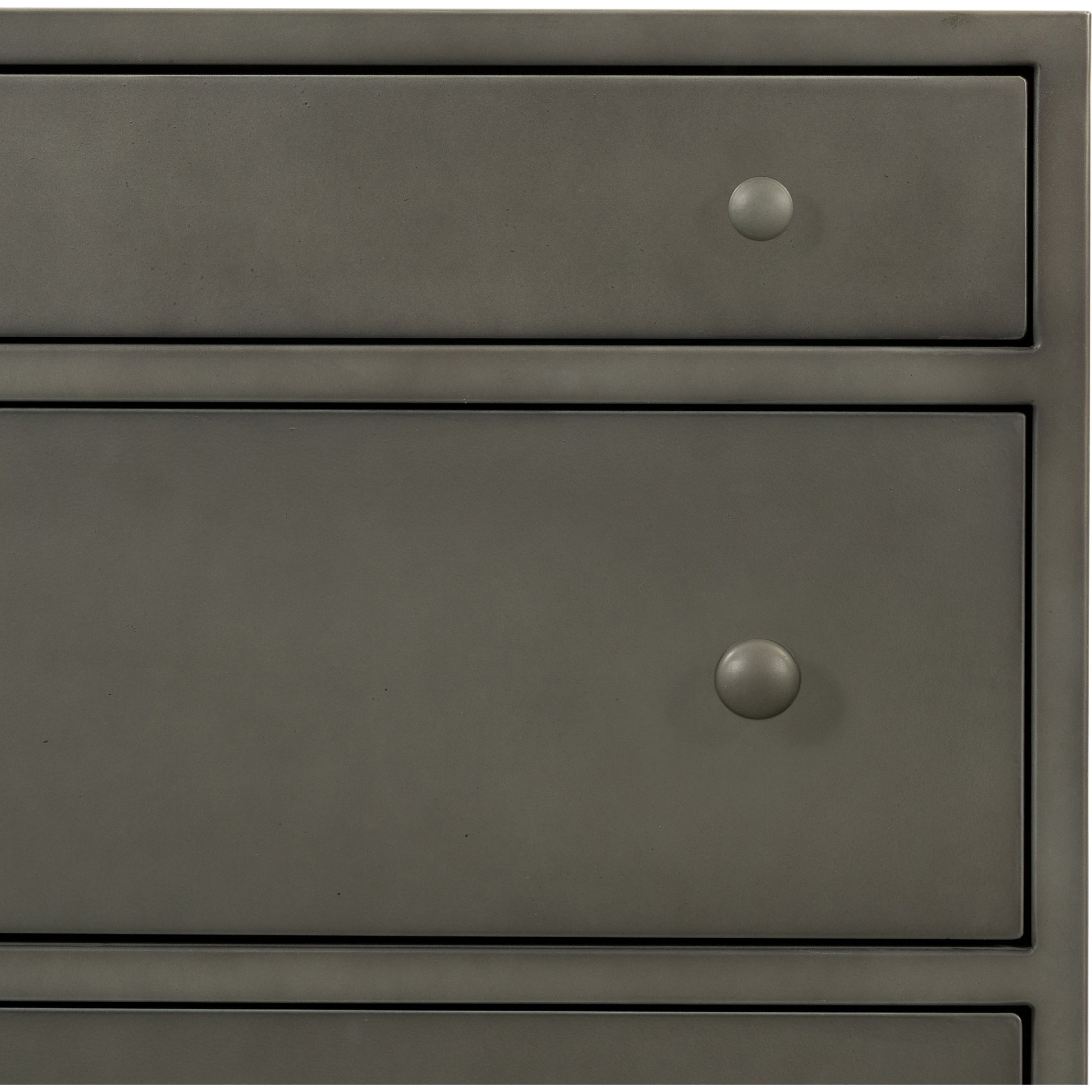 Belmont Storage Nightstand by Four Hands in black. Made from iron in a modern style.