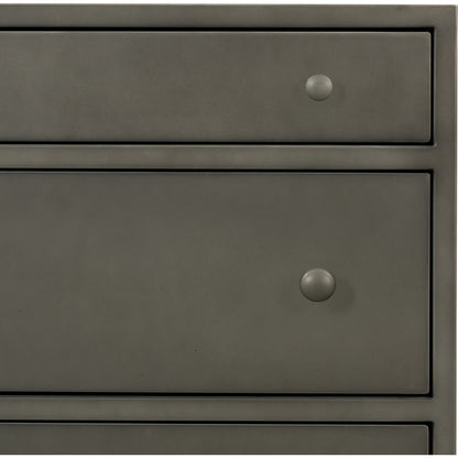 Belmont Storage Nightstand by Four Hands in black. Made from iron in a modern style.