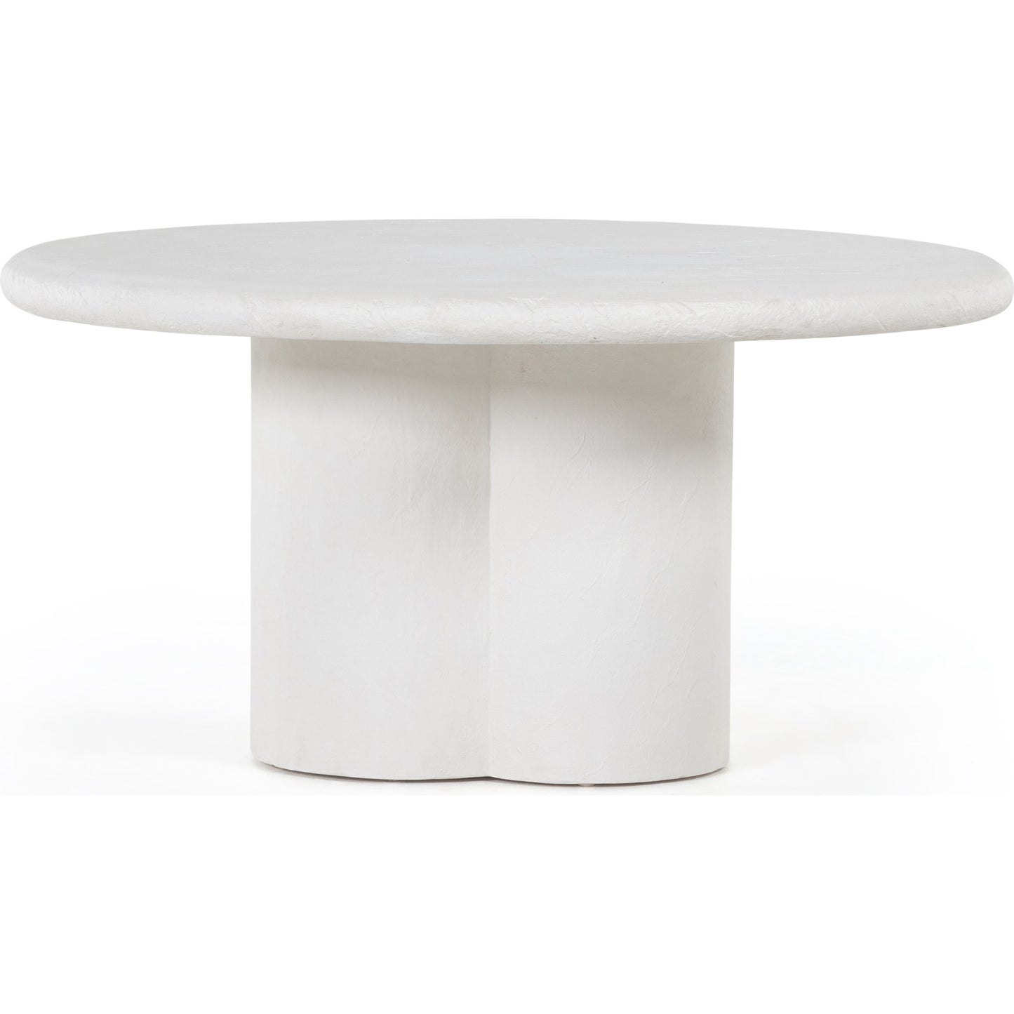 005 SI-1715450 | Additional Silo | Grano Dining Table by Four Hands in white plaster molded concrete. Made from concrete in a modern style.