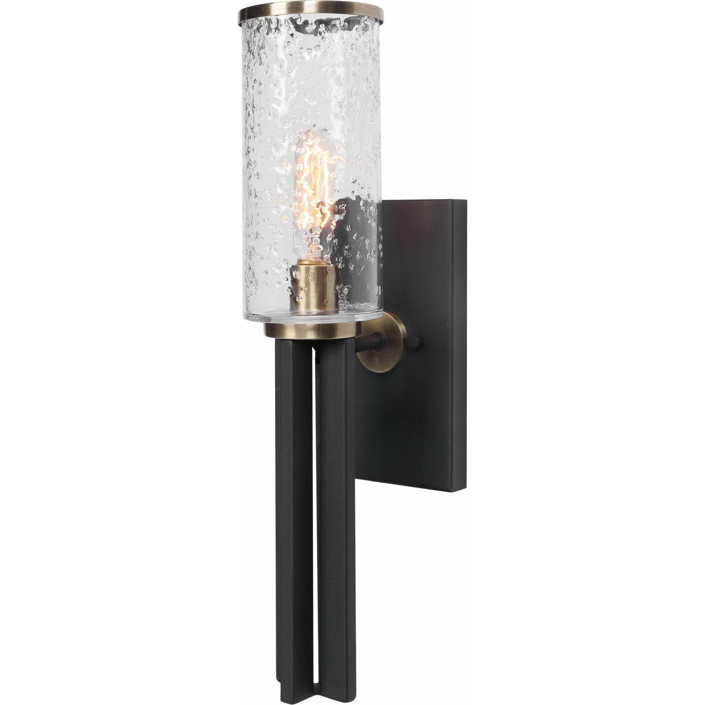 001 SR-766700 | Primary Silo | Jarsdel Industrial Sconce by Uttermost. Made from steel, glass in a modern style.