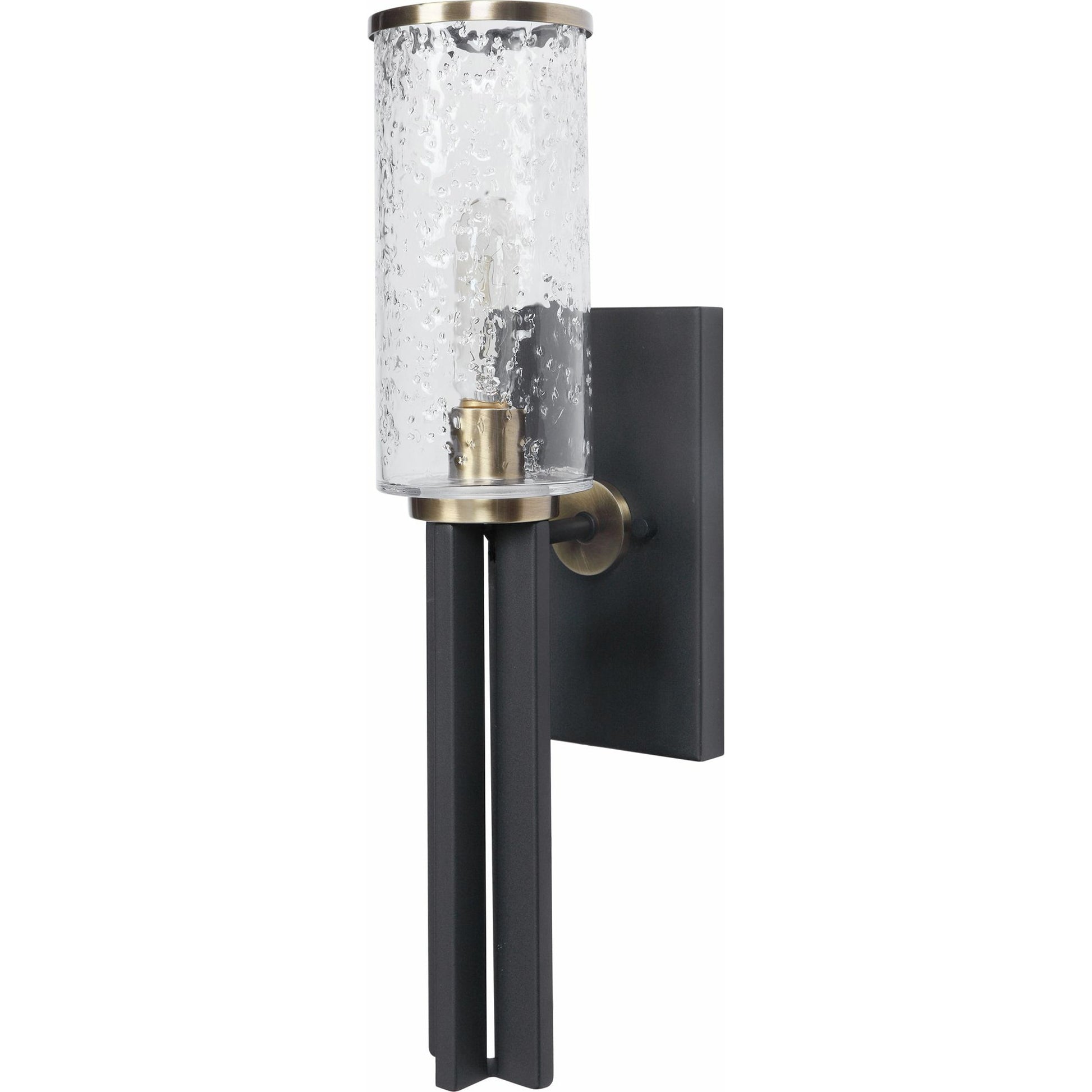Jarsdel Industrial Sconce by Uttermost. Made from steel, glass in a modern style.