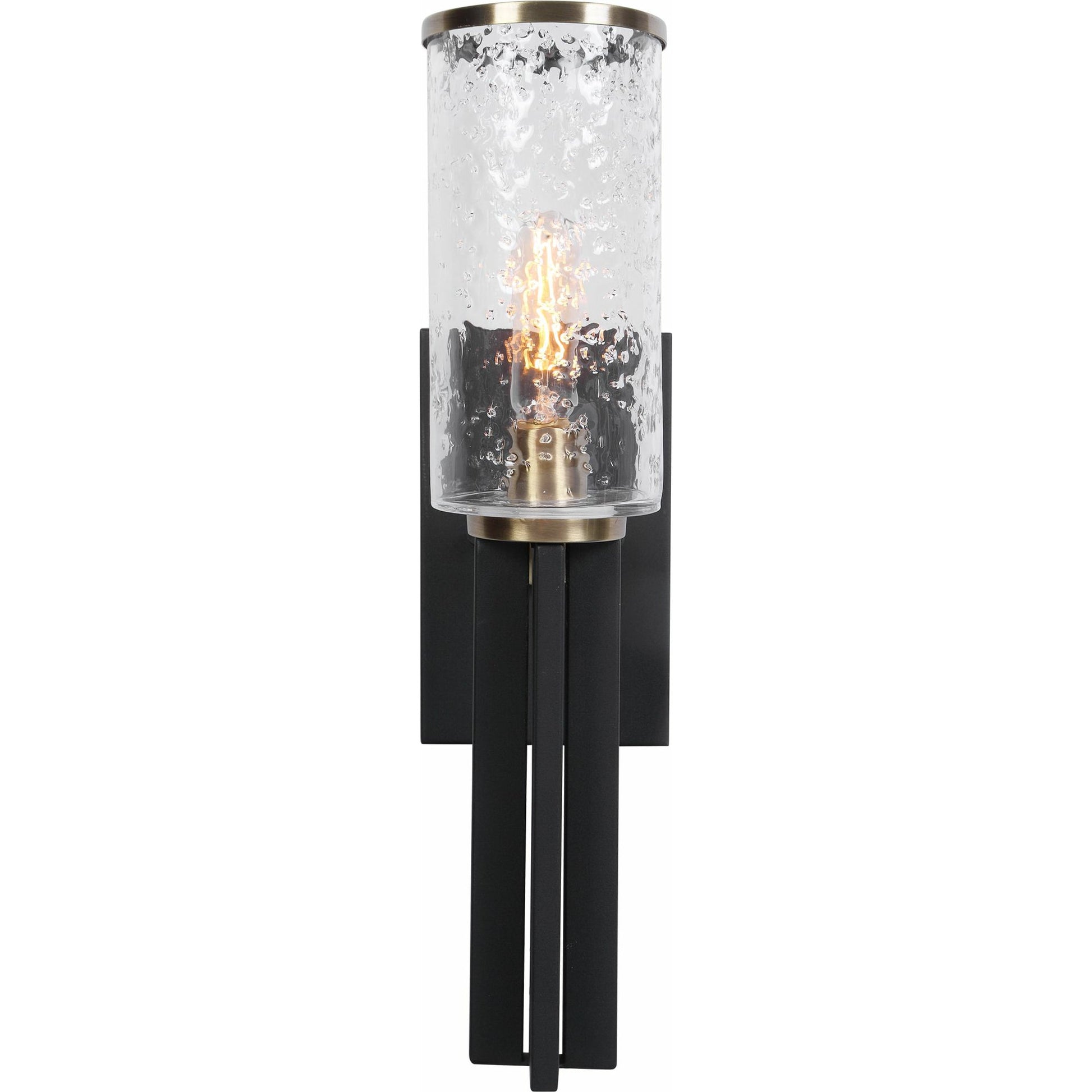 Jarsdel Industrial Sconce by Uttermost. Made from steel, glass in a modern style.