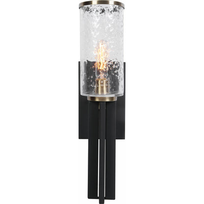 Jarsdel Industrial Sconce by Uttermost. Made from steel, glass in a modern style.