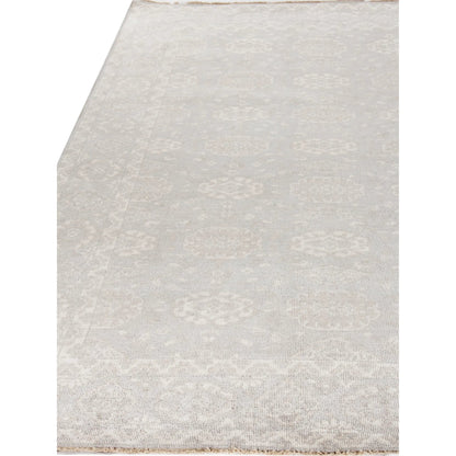 Restoration Rug by Exquisite Rugs in light blue, beige. Made from new zealand wool in a unique style.