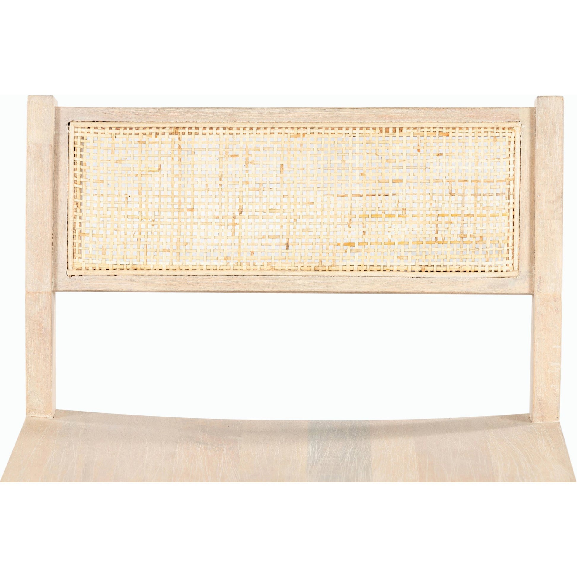 Clarita Counter Stool by Four Hands in natural cane, white wash mango and white wash mango. Made from solid mango, cane in a transitional style.