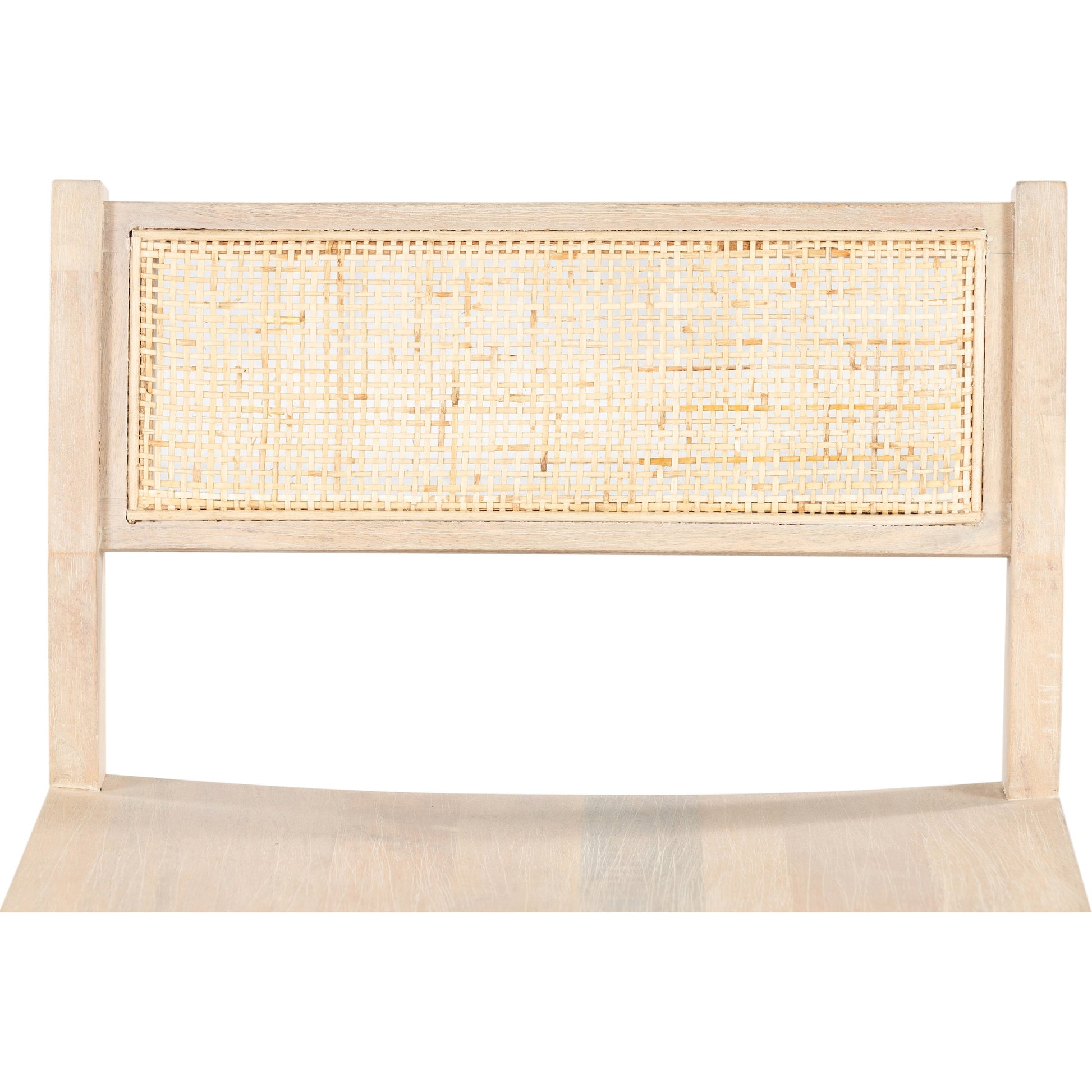 Clarita Counter Stool by Four Hands in natural cane, white wash mango and white wash mango. Made from solid mango, cane in a transitional style.