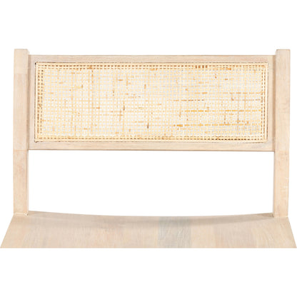 Clarita Counter Stool by Four Hands in natural cane, white wash mango and white wash mango. Made from solid mango, cane in a transitional style.