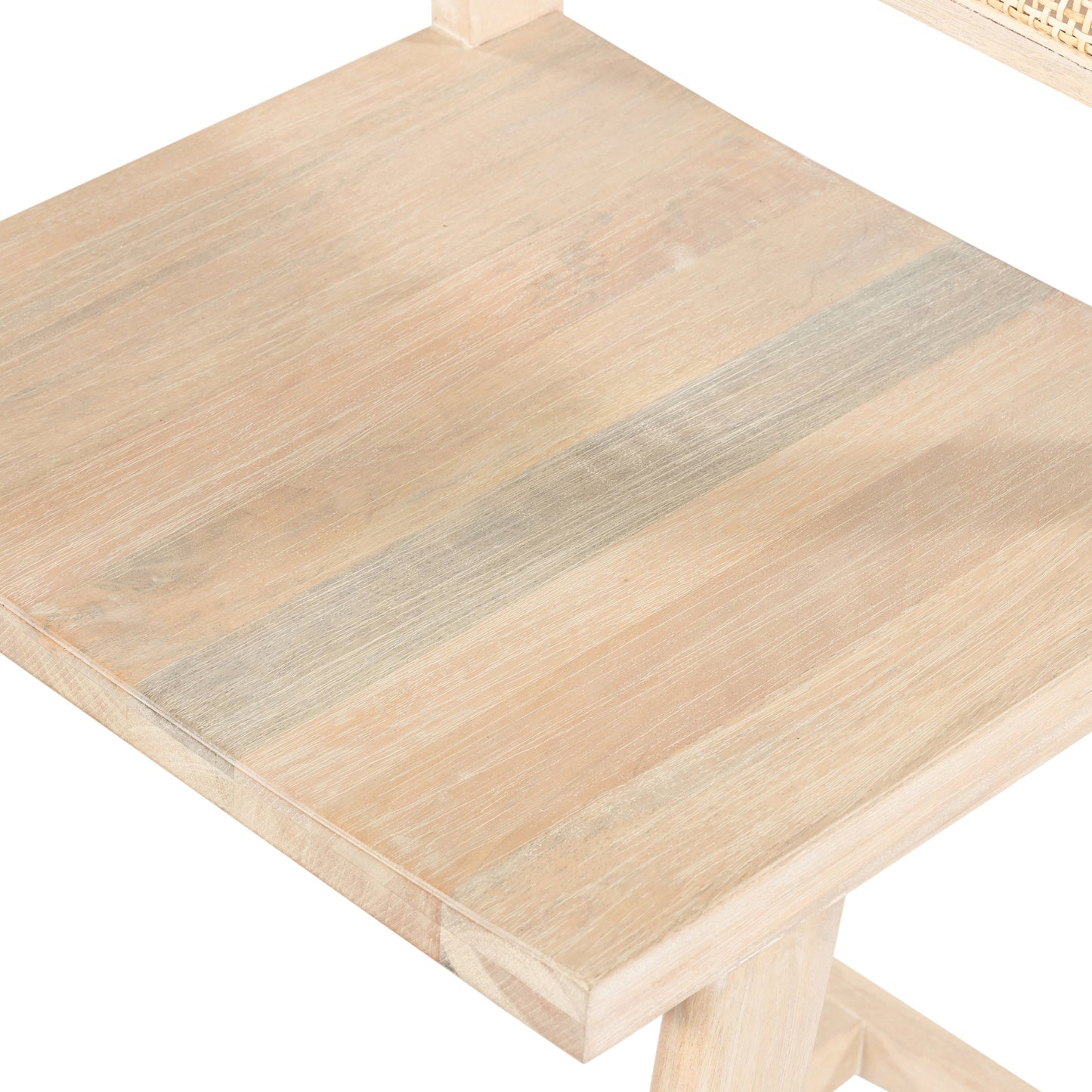 008 SI-1799203 | Additional Silo | Clarita Counter Stool by Four Hands in natural cane, white wash mango and white wash mango. Made from solid mango, cane in a transitional style.