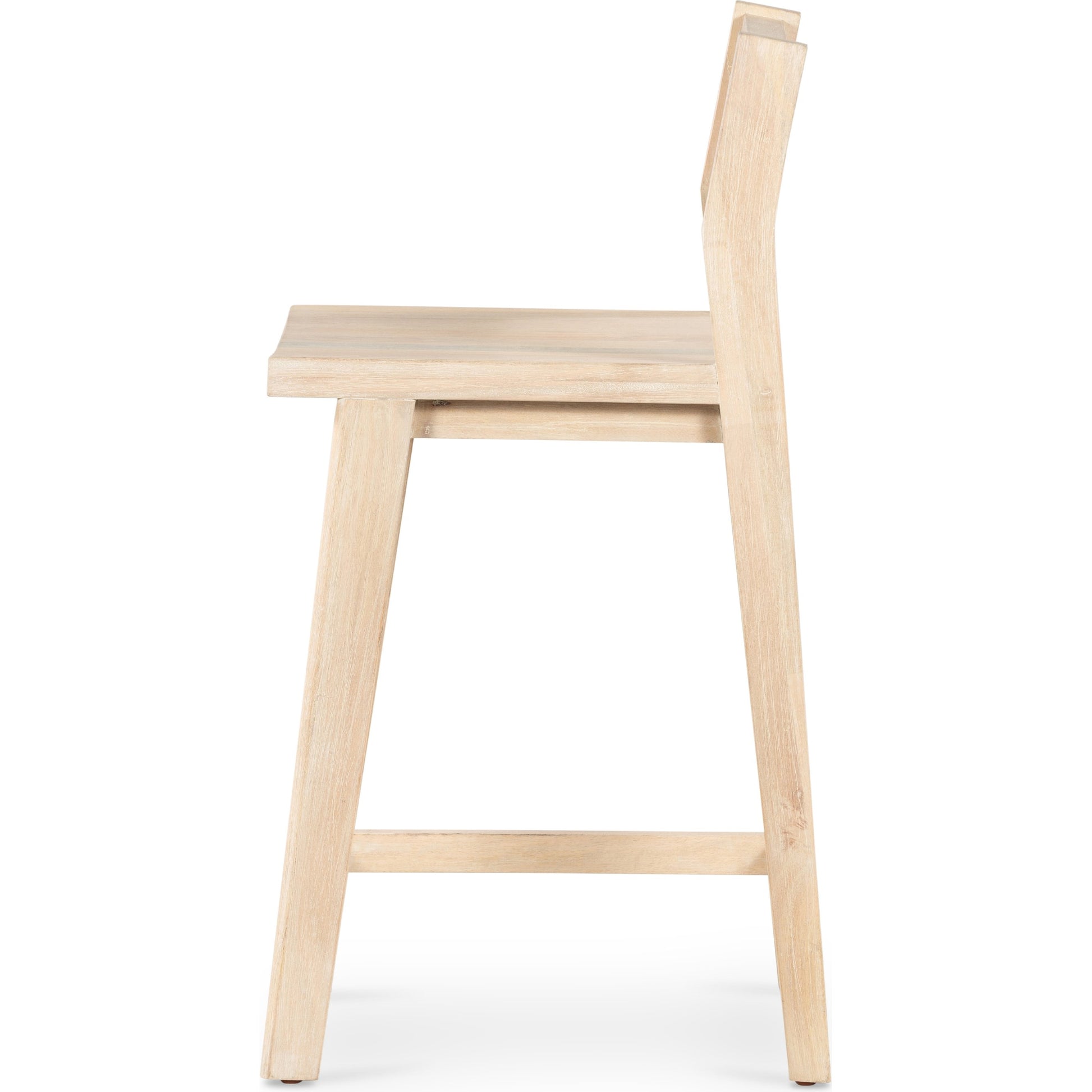 Clarita Counter Stool by Four Hands in natural cane, white wash mango and white wash mango. Made from solid mango, cane in a transitional style.