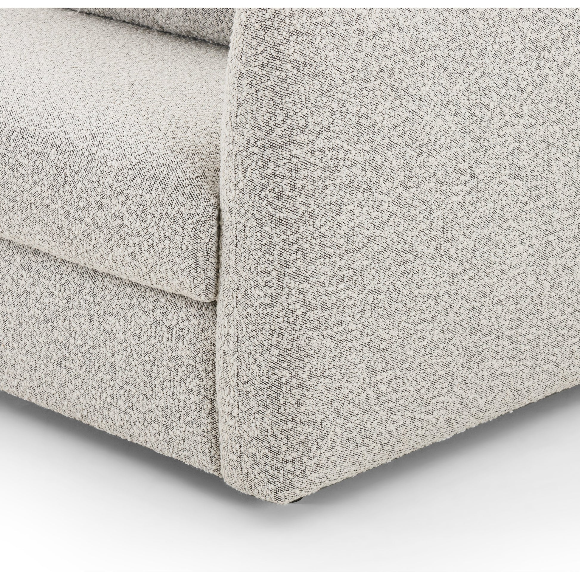 Kelsey Sofa by Four Hands in dover crescent. Made from 71% viscose (rayon), 17% polyester, 12% flax, linen, poplar plywood, 100% polyester in a modern style.