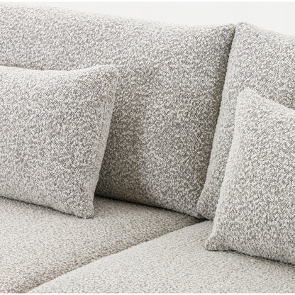 Kelsey Sofa by Four Hands in dover crescent. Made from 71% viscose (rayon), 17% polyester, 12% flax, linen, poplar plywood, 100% polyester in a modern style.