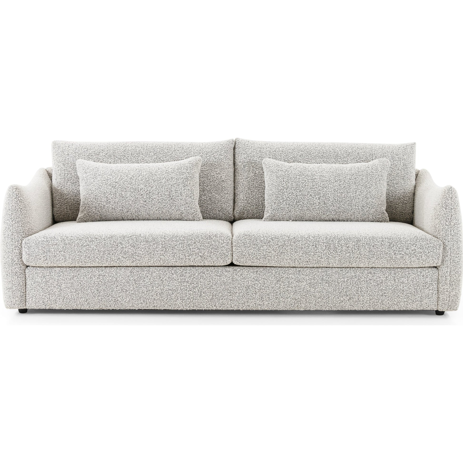 Kelsey Sofa by Four Hands in dover crescent. Made from 71% viscose (rayon), 17% polyester, 12% flax, linen, poplar plywood, 100% polyester in a modern style.