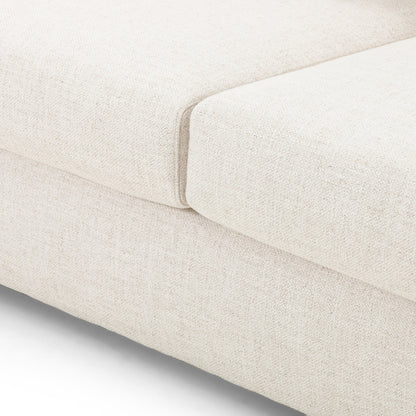 Kelsey Sofa by Four Hands in dover crescent. Made from 71% viscose (rayon), 17% polyester, 12% flax, linen, poplar plywood, 100% polyester in a modern style.
